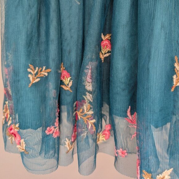 2/$40 🧡 Next Baby Embroidered Tulle Dress | Floral - Picture 3 of 6